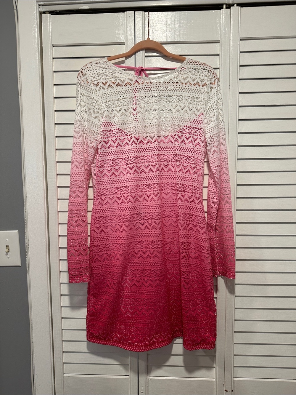 H&M Pink Ombre Lace Mini Dress